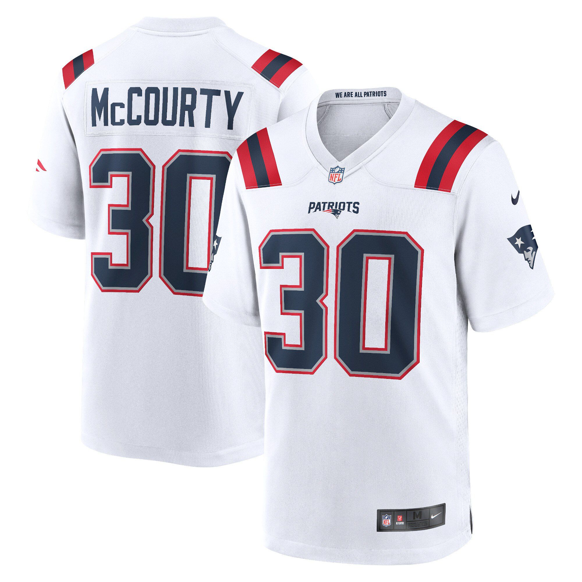 Men New England Patriots #30 Jason McCourty Nike White Game NFL Jersey